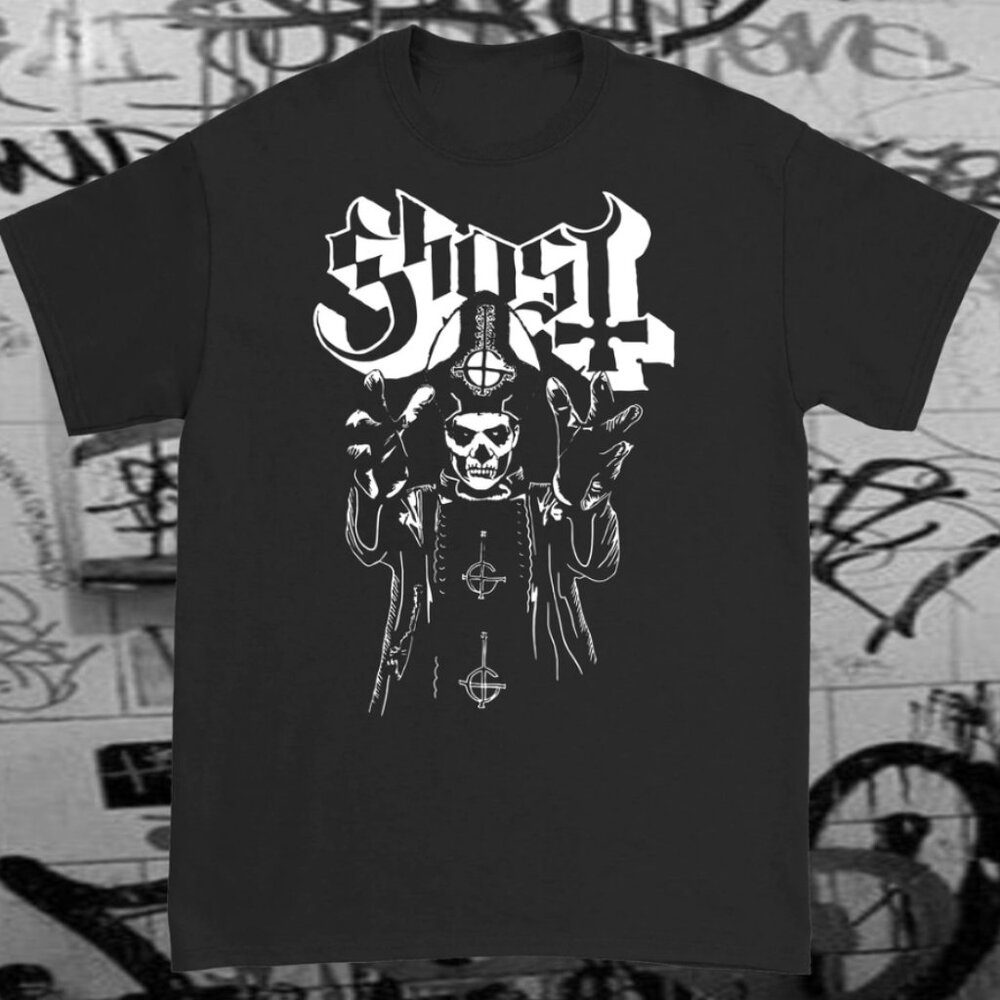 Ghost Metal Band Black T-shirt